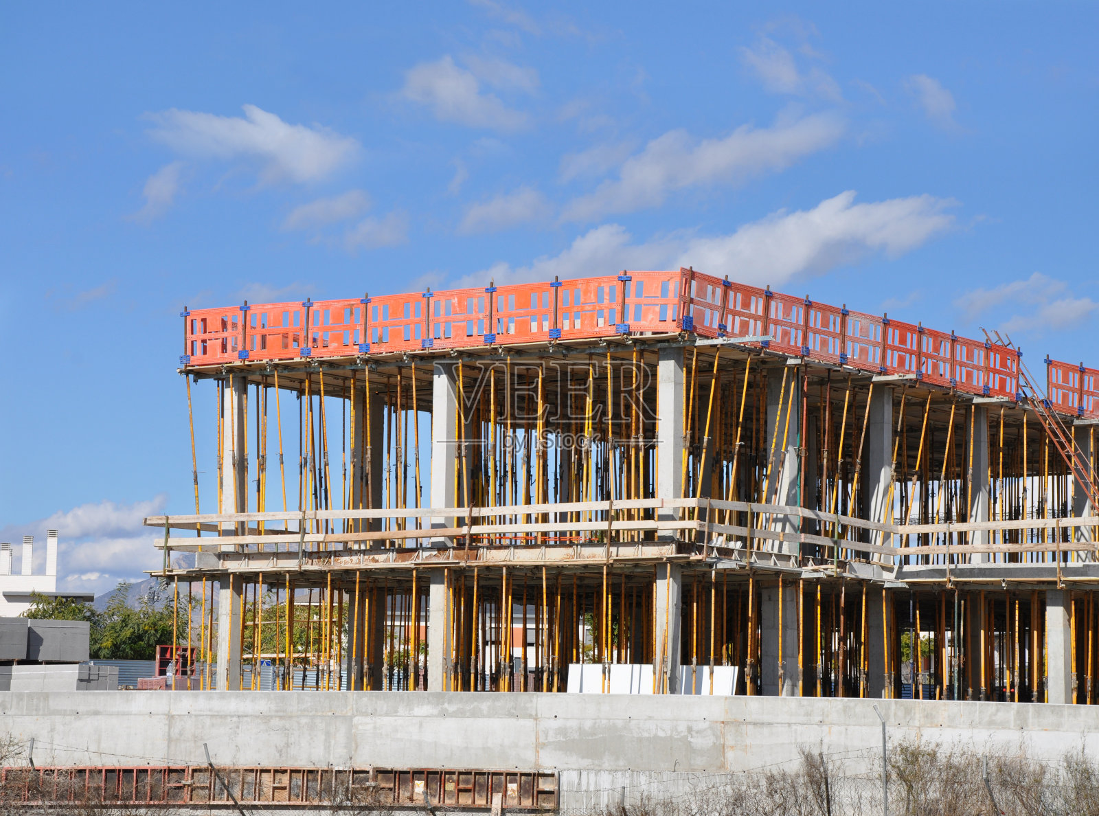 施工現(xiàn)場建筑結(jié)構(gòu)框架照片攝影